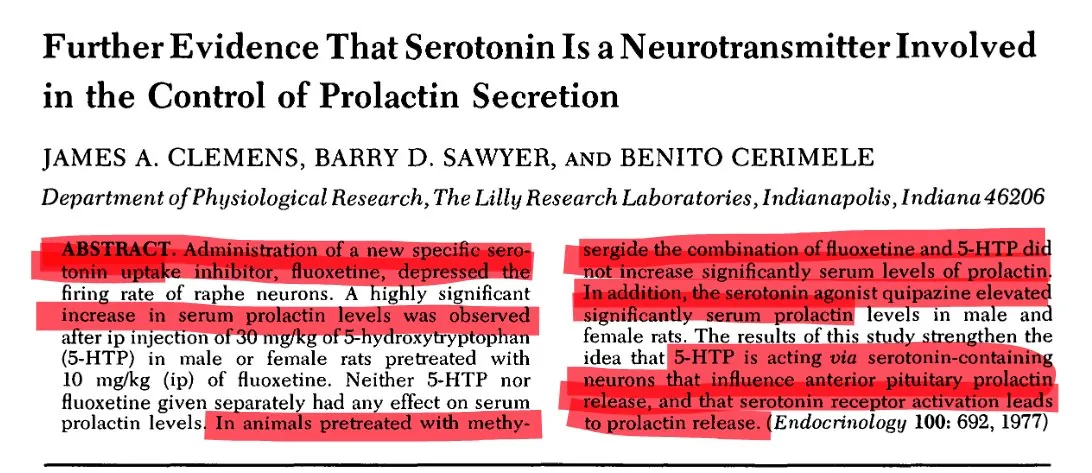 Further evidence that serotonin is a neurotransmitter involved in the control of prolactin secretion