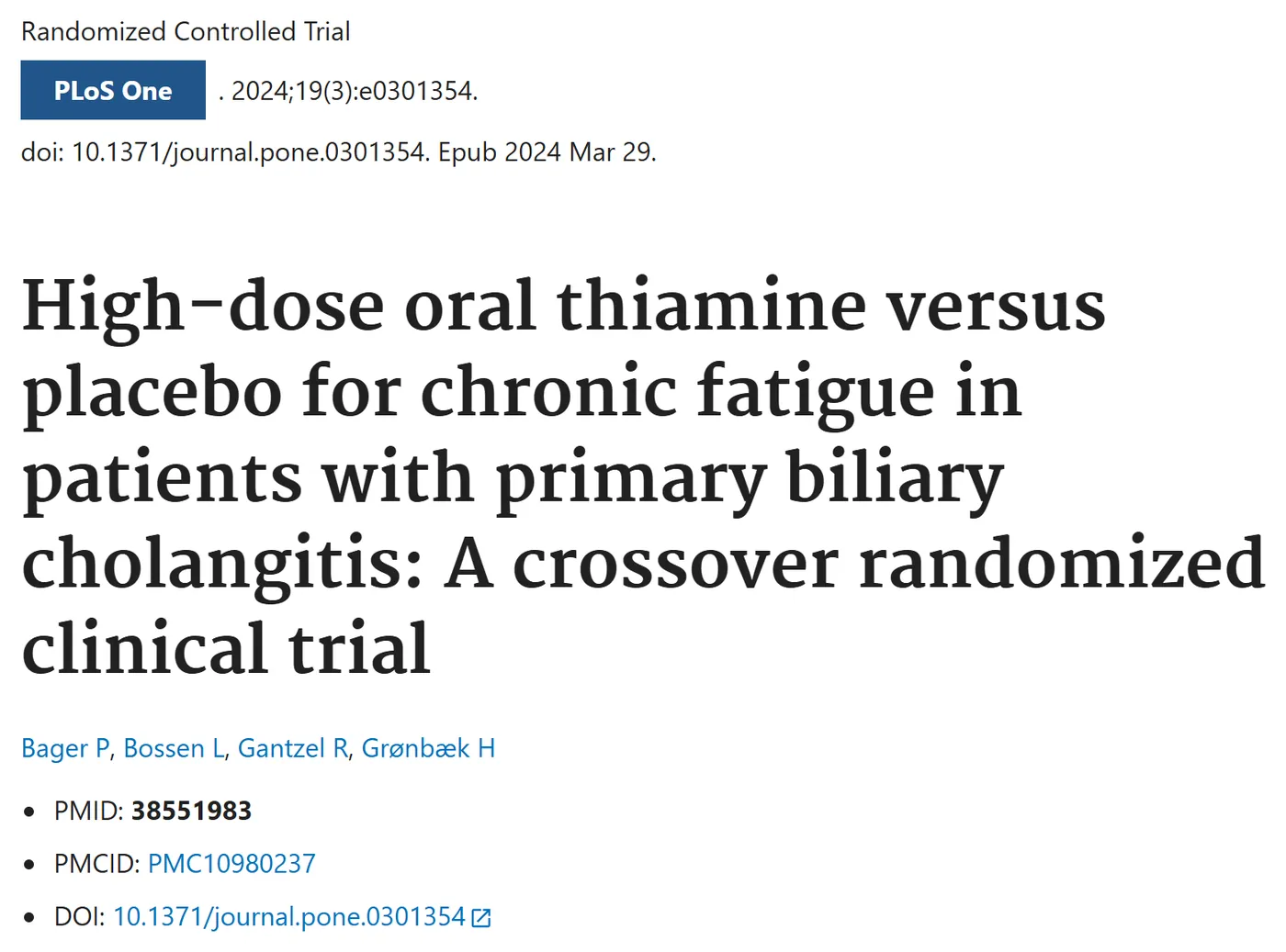 PubMed record of the study, PMID 38551983